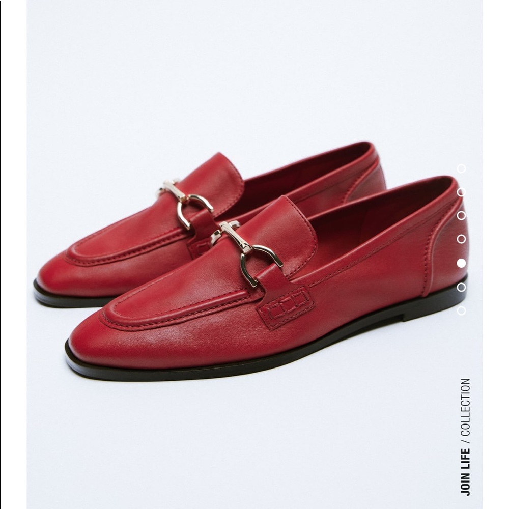 Zara Leather Loafers - NWT
